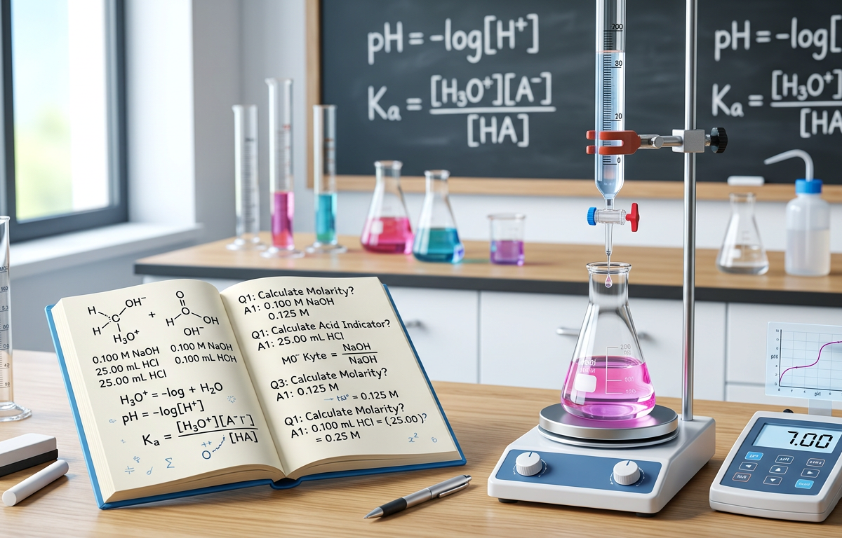 Acid-Base Titration Practice Questions with Answers