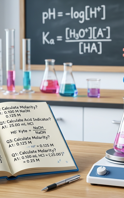 Acid-Base Titration Practice Questions with Answers