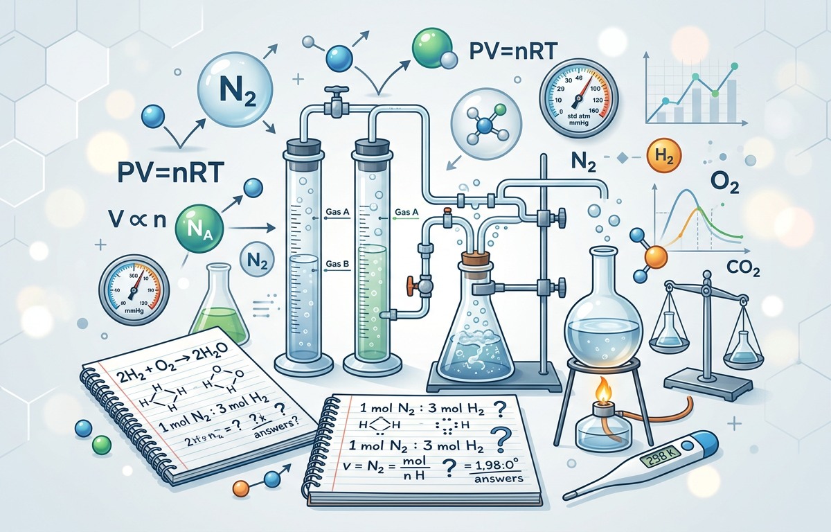 Gas Stoichiometry Practice Questions with Answers