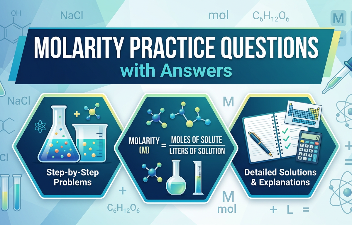 Molarity Practice Questions with Answers