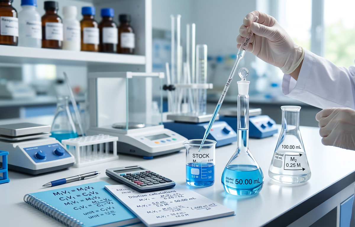 Mastering M1V1 = M2V2: Solving Complex Solution Dilutions