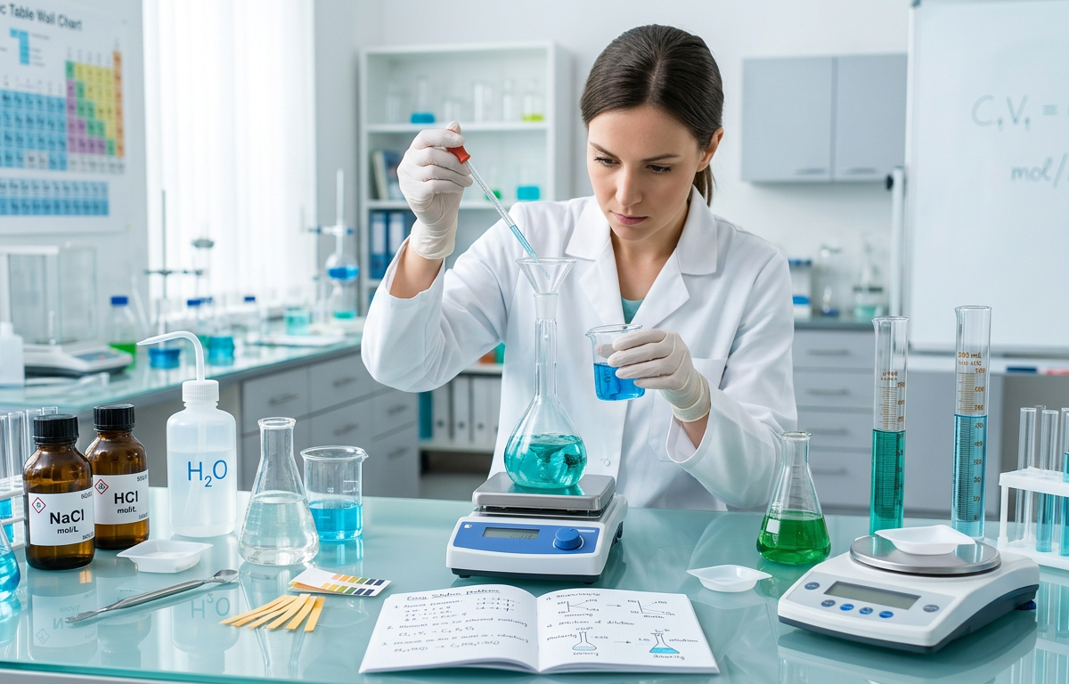 Stoichiometry of the Flask: Calculating Solute Mass and Dilutions