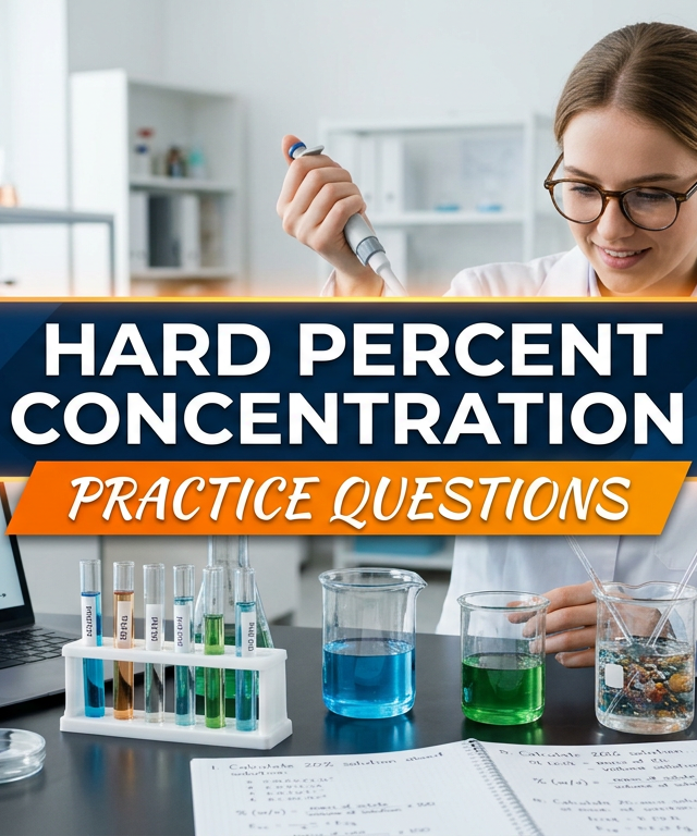 Hard Percent Concentration Practice Questions