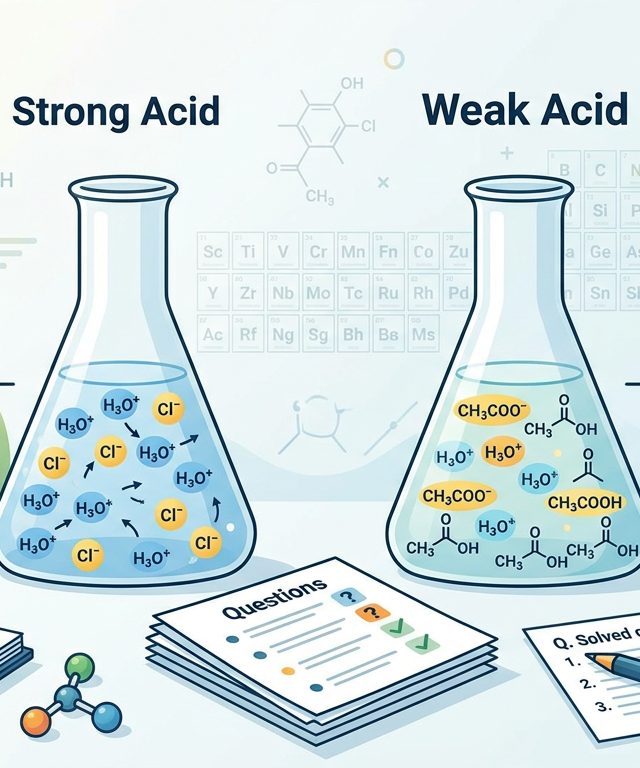 Strong Acid vs Weak Acid Practice Questions with Answers