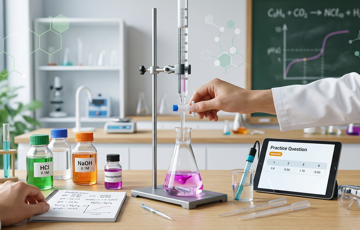 Medium Acid-Base Titration Practice Questions