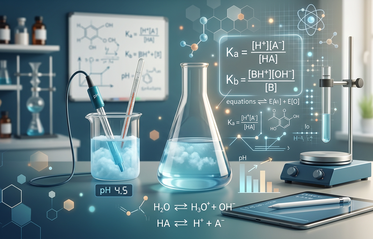 Medium Ka and Kb Calculations Practice Questions