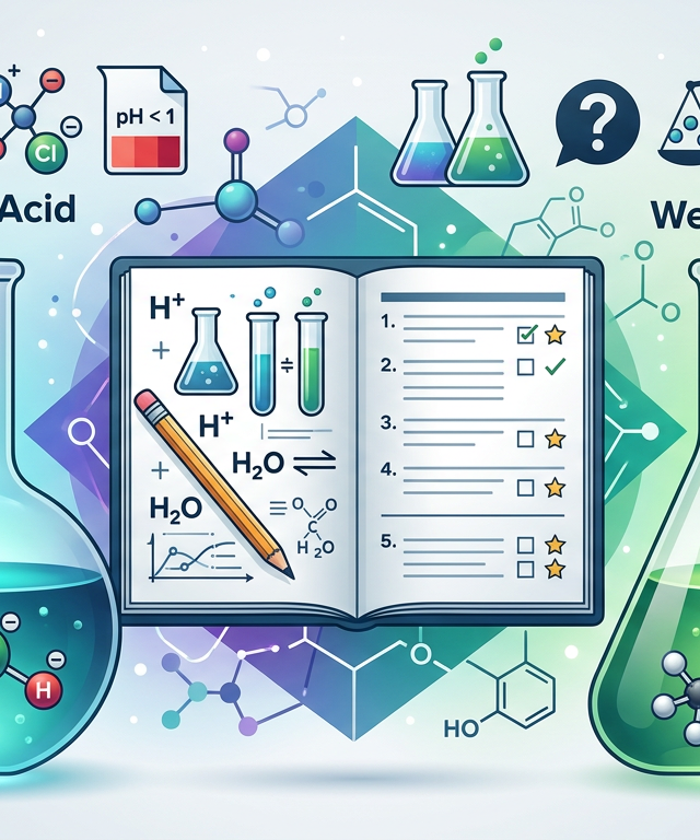 Hard Strong Acid vs Weak Acid Practice Questions