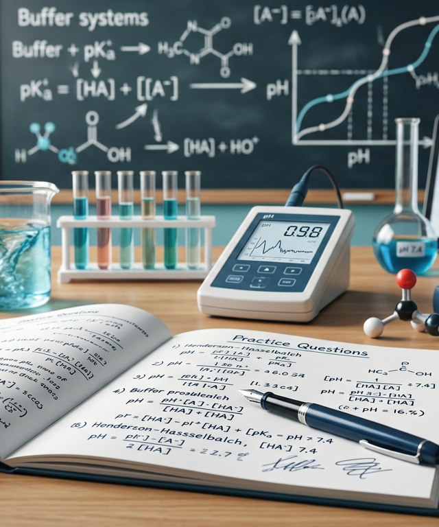 Hard Henderson-Hasselbalch Equation Practice Questions