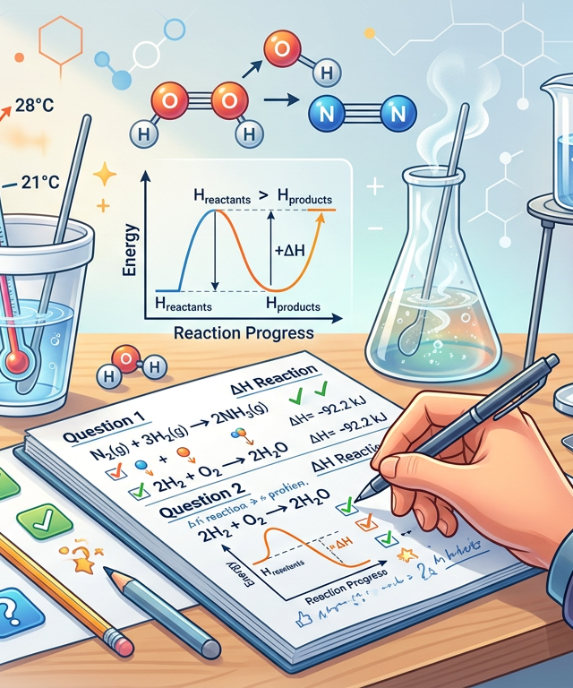 Easy Heat of Reaction Practice Questions