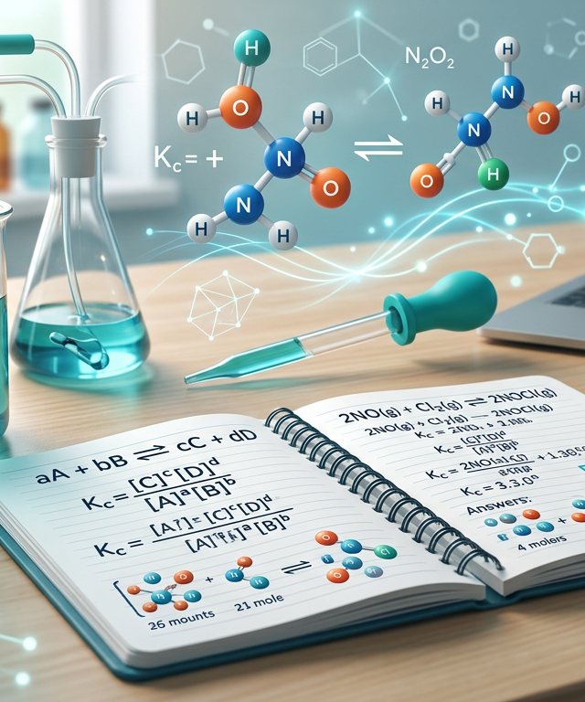 Equilibrium Constant (Kc) Practice Questions with Answers