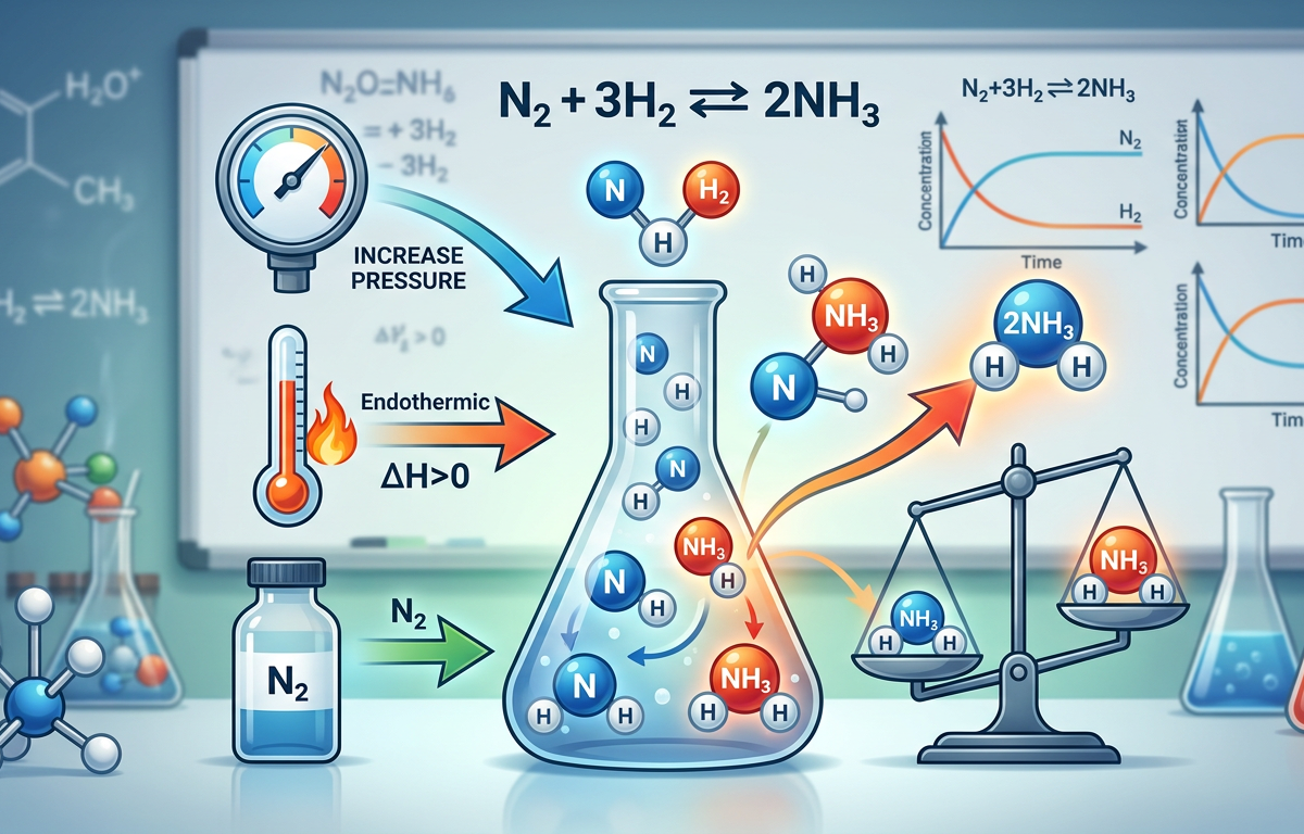 Medium Le Chatelier’s Principle Practice Questions