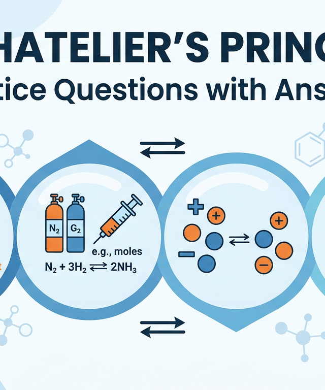Le Chatelier’s Principle Practice Questions with Answers