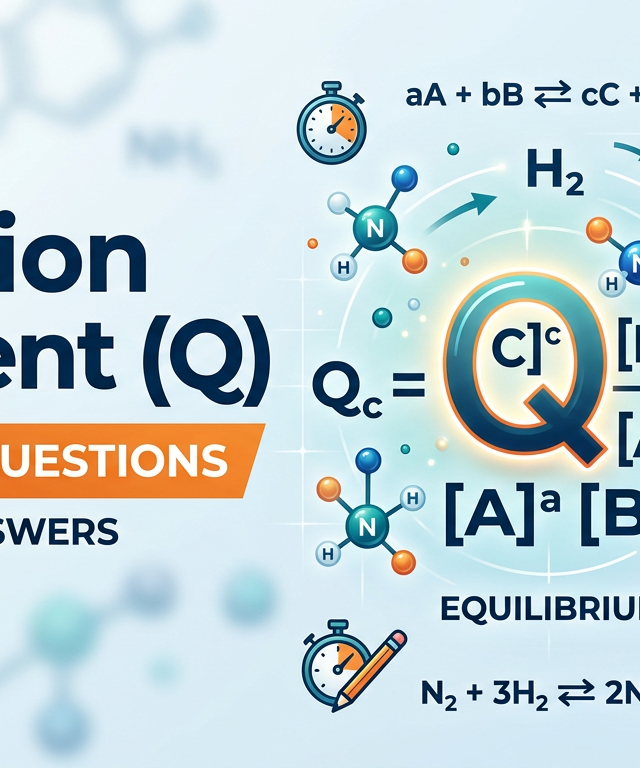 Reaction Quotient (Q) Practice Questions with Answers