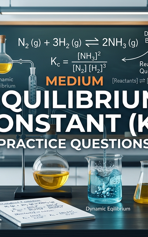 Medium Equilibrium Constant (Kc) Practice Questions