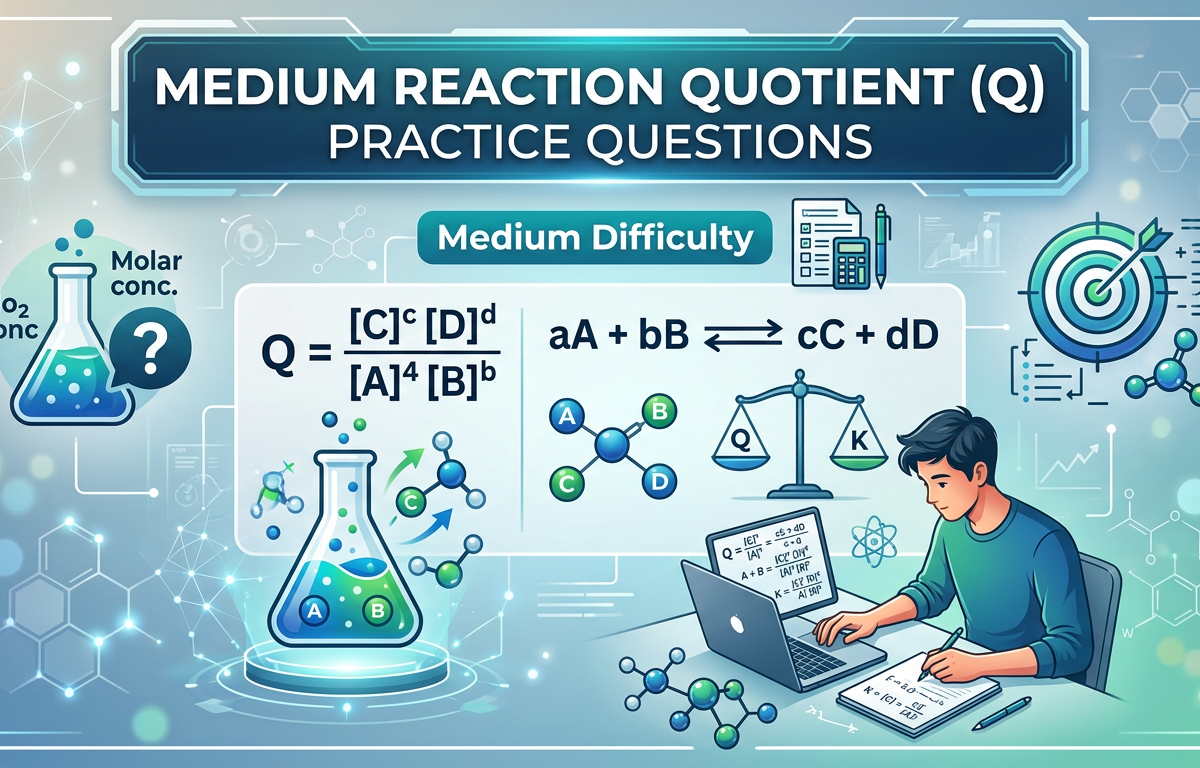 Medium Reaction Quotient (Q) Practice Questions