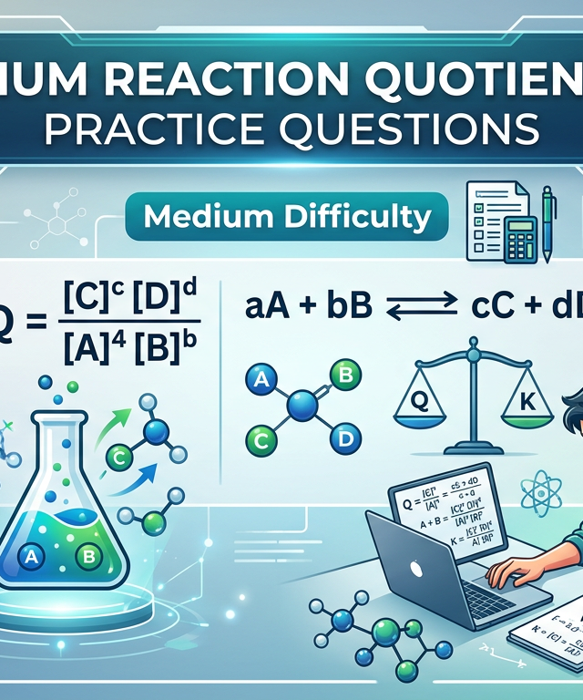 Medium Reaction Quotient (Q) Practice Questions