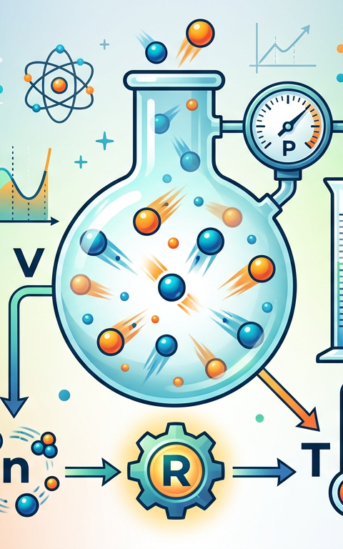 Ideal Gas Law (PV = nRT) Practice Questions with Answers