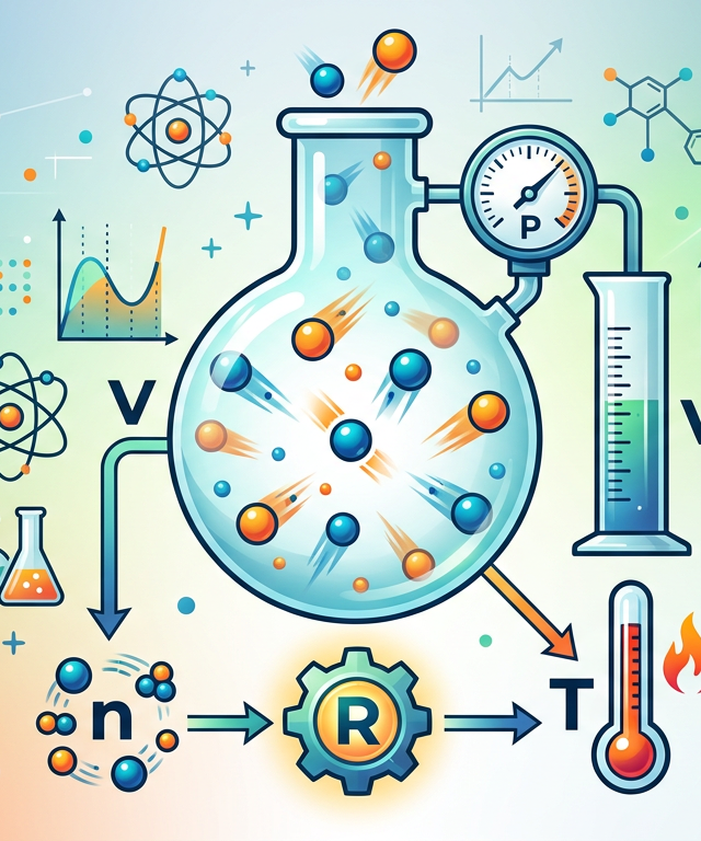 Ideal Gas Law (PV = nRT) Practice Questions with Answers