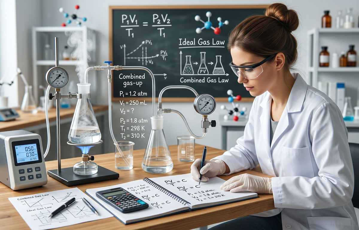 Solving Combined Gas Law Problems: Managing Three Changing Variables