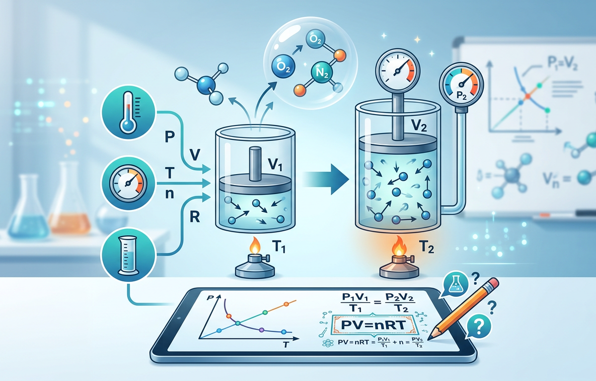 Easy Combined Gas Law Practice Questions