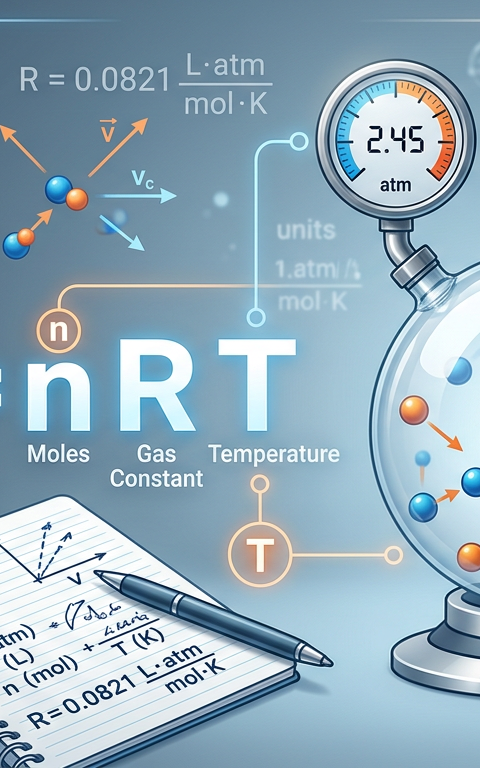 Medium Ideal Gas Law (PV = nRT) Practice Questions