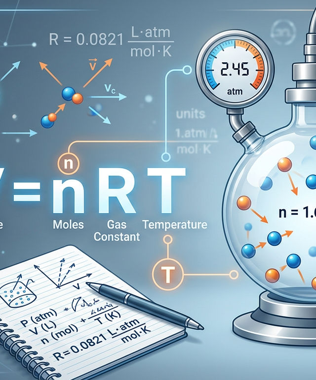 Medium Ideal Gas Law (PV = nRT) Practice Questions
