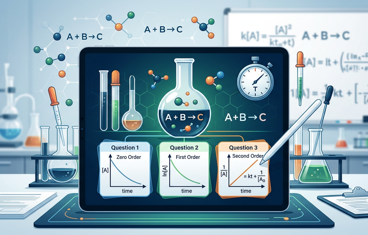 Medium Reaction Order Practice Questions