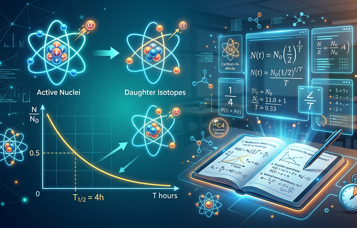 Medium Half-Life Calculations Practice Questions