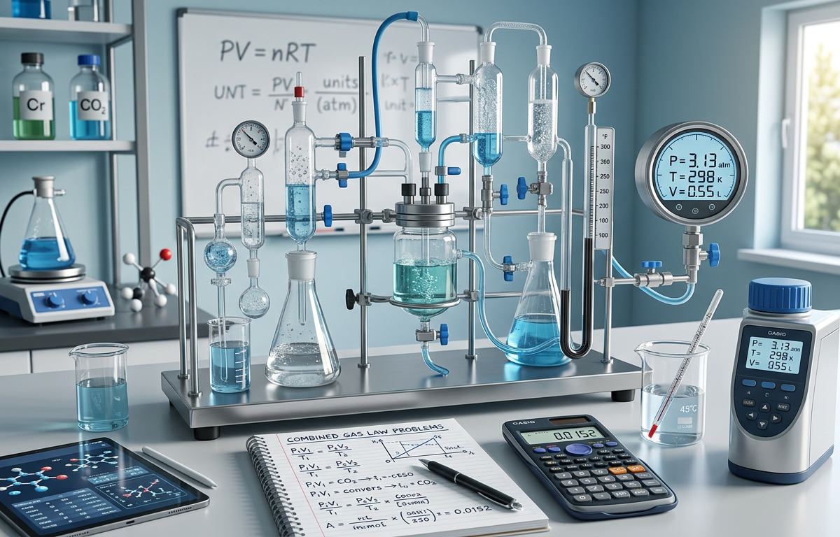 Hard Combined Gas Law Practice Questions