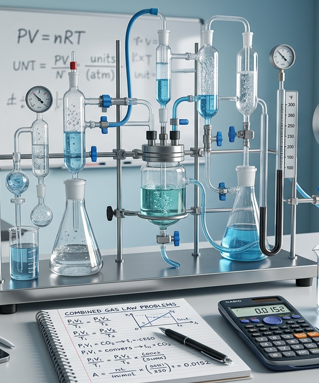 Hard Combined Gas Law Practice Questions