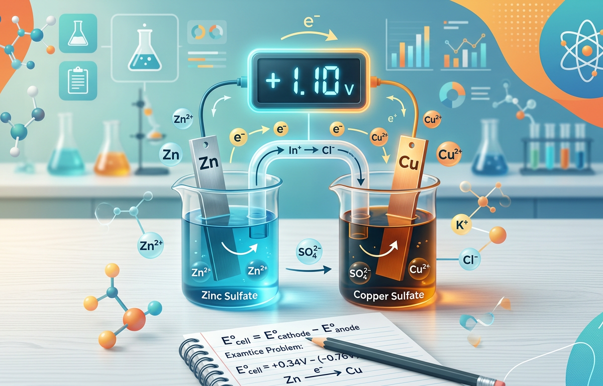 Easy Cell Potential Calculations Practice Questions