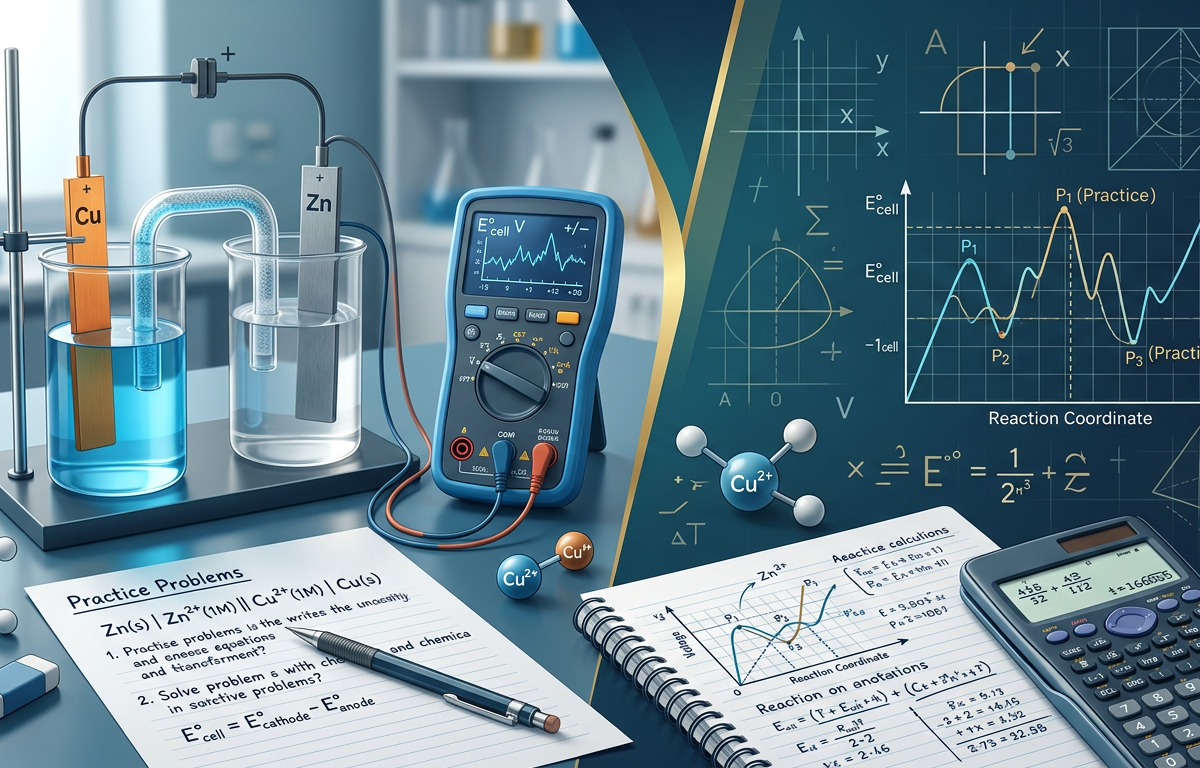 Hard Cell Potential Calculations Practice Questions
