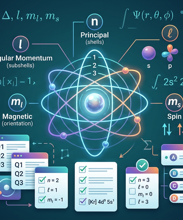 Quantum Number Practice Questions with Answers