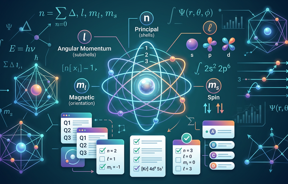 Quantum Number Practice Questions with Answers