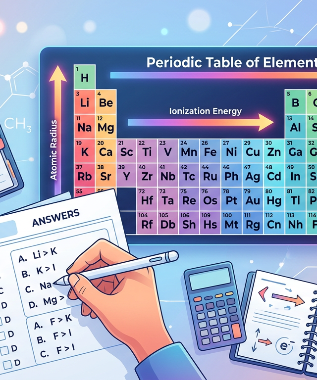 Periodic Trends Practice Questions with Answers