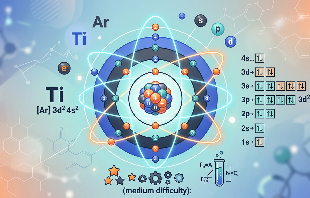 Medium Electron Configuration Practice Questions