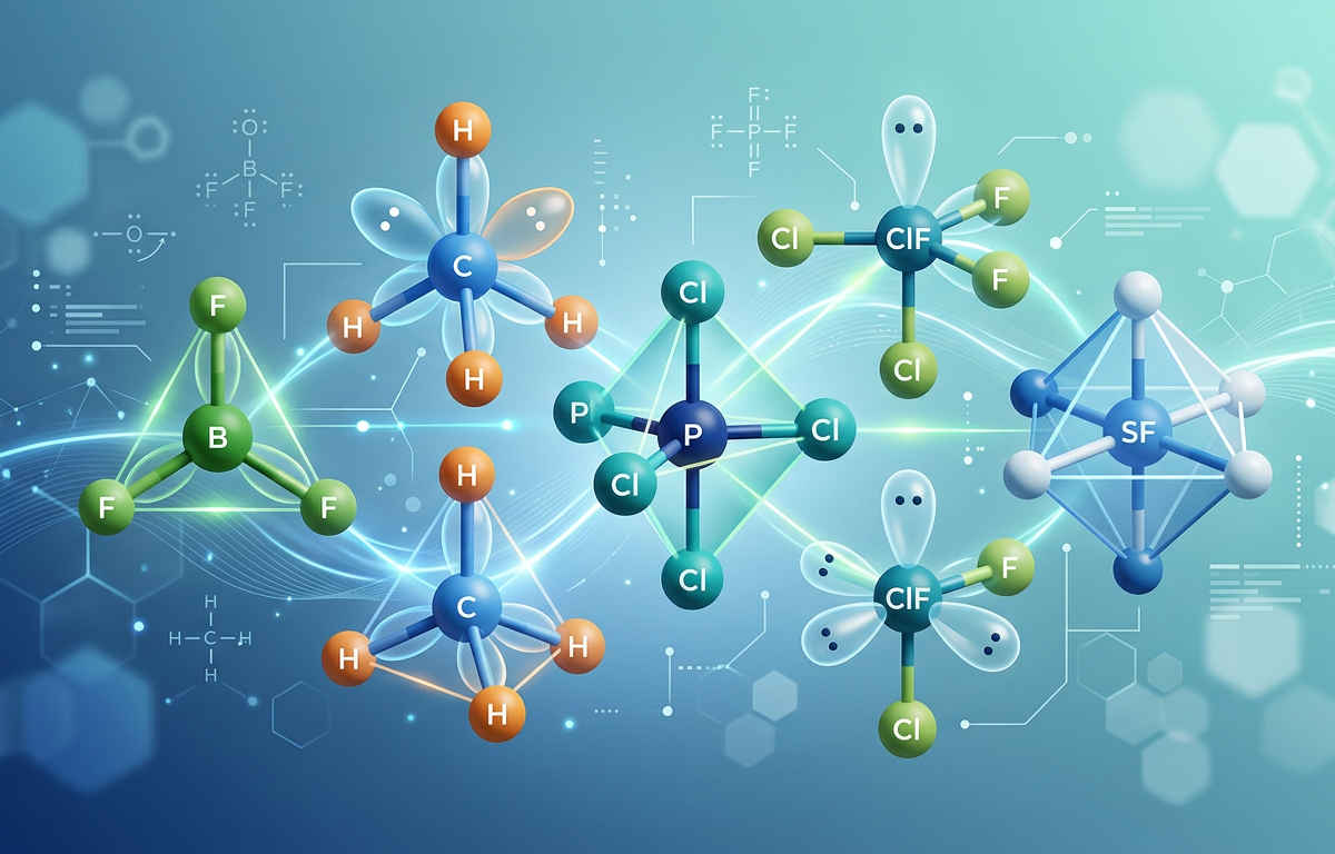 Medium VSEPR Geometry Practice Questions