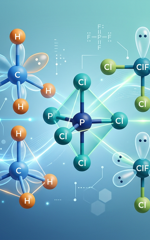 Medium VSEPR Geometry Practice Questions