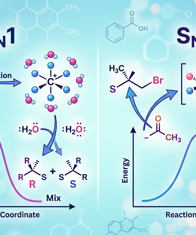 Hard SN1 vs SN2 Reaction Practice Questions