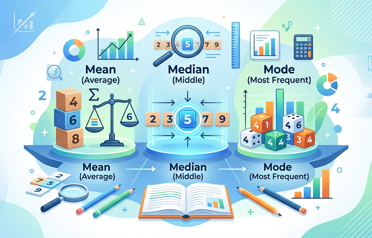 Easy Mean, Median, Mode Practice Questions