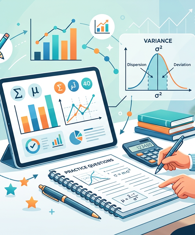 Easy Variance Calculation Practice Questions