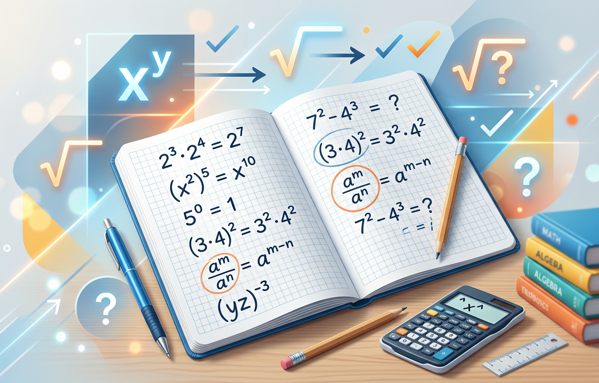 Exponents and Powers Practice Questions with Answers