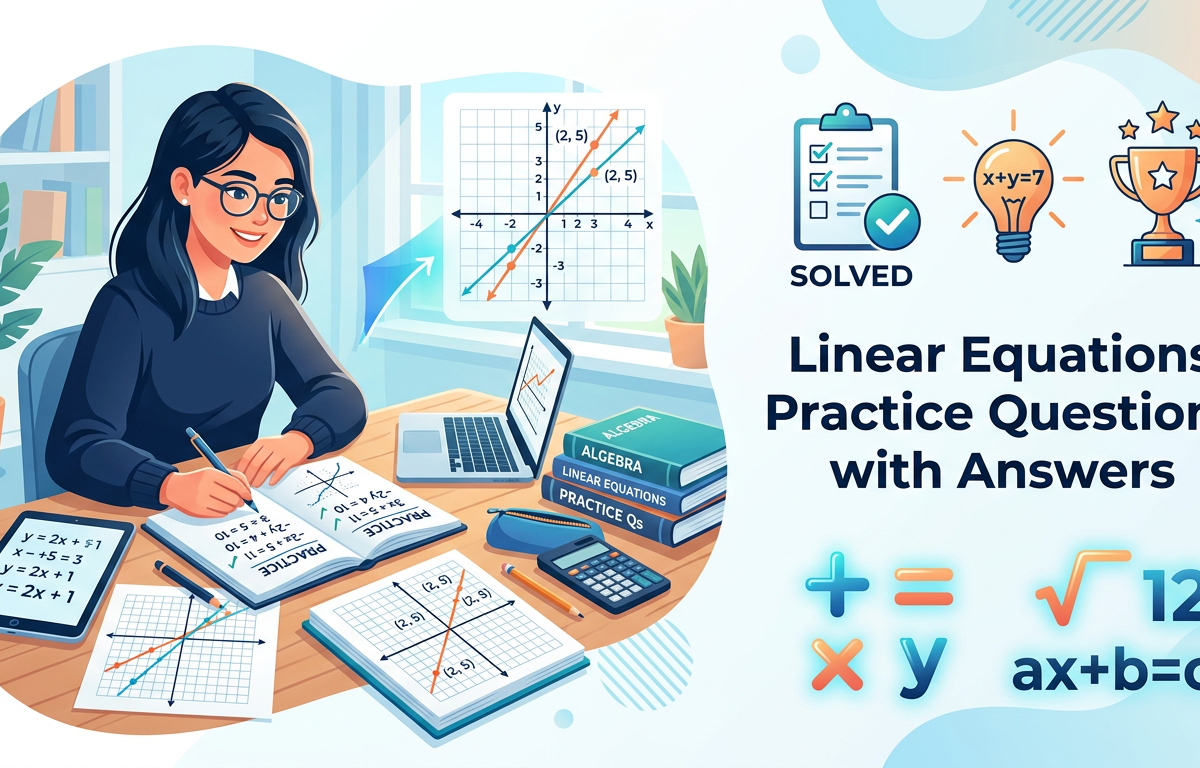 Linear Equations Practice Questions with Answers