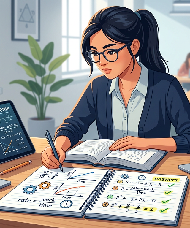 Work Rate Problems Practice Questions with Answers