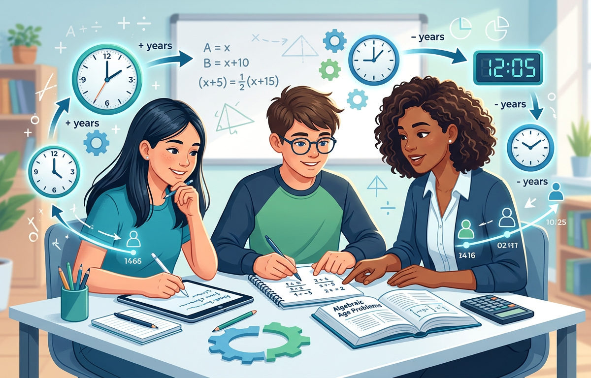 Solving Time-Shift Algebra: How to Model Age Ratios and Sums