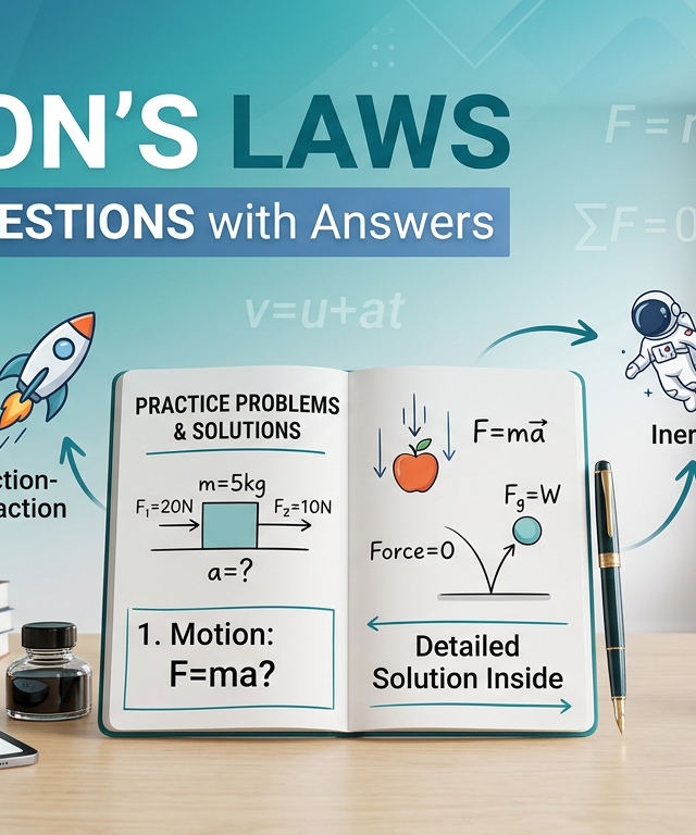 Newton’s Laws Practice Questions with Answers