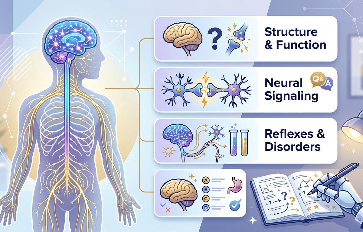 Nervous System Questions Practice Questions with Answers