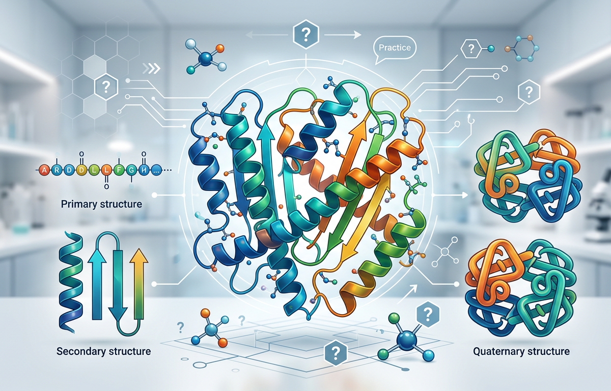 Medium Protein Structure Questions Practice Questions