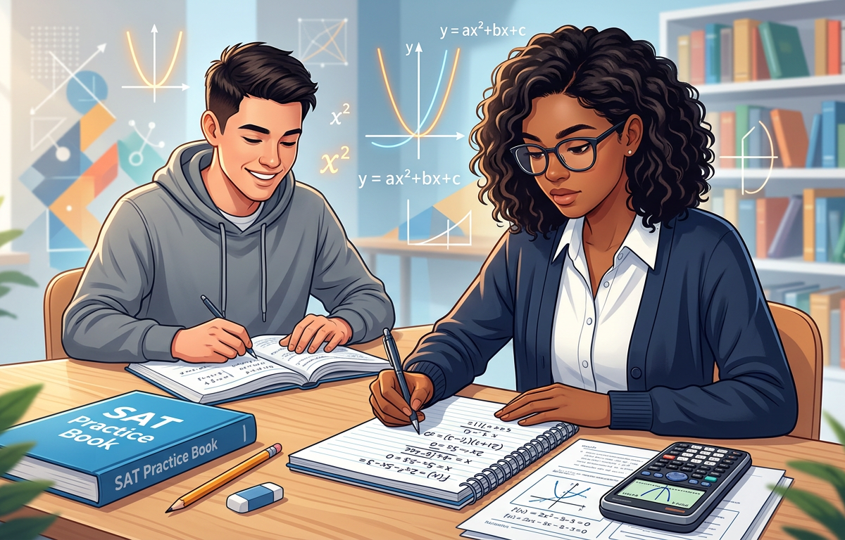 Solving SAT Quadratics: From Discriminants to Vertex Symmetry