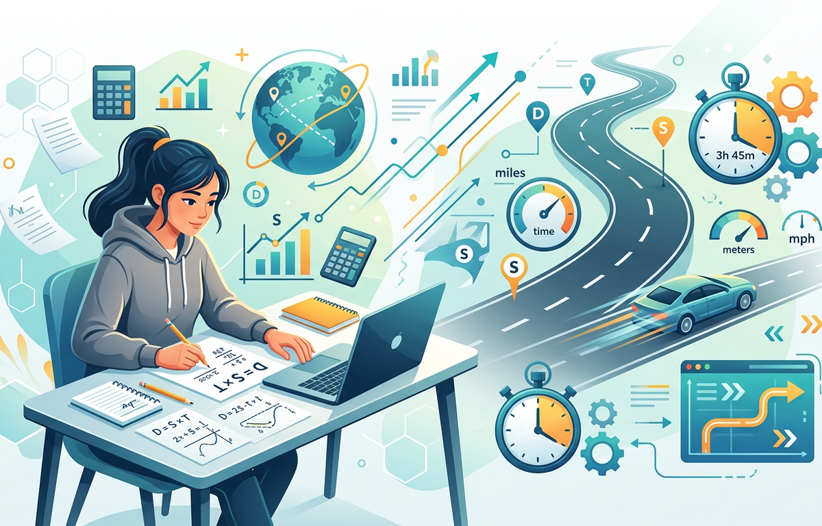 Easy SAT Distance Speed Time Practice Questions